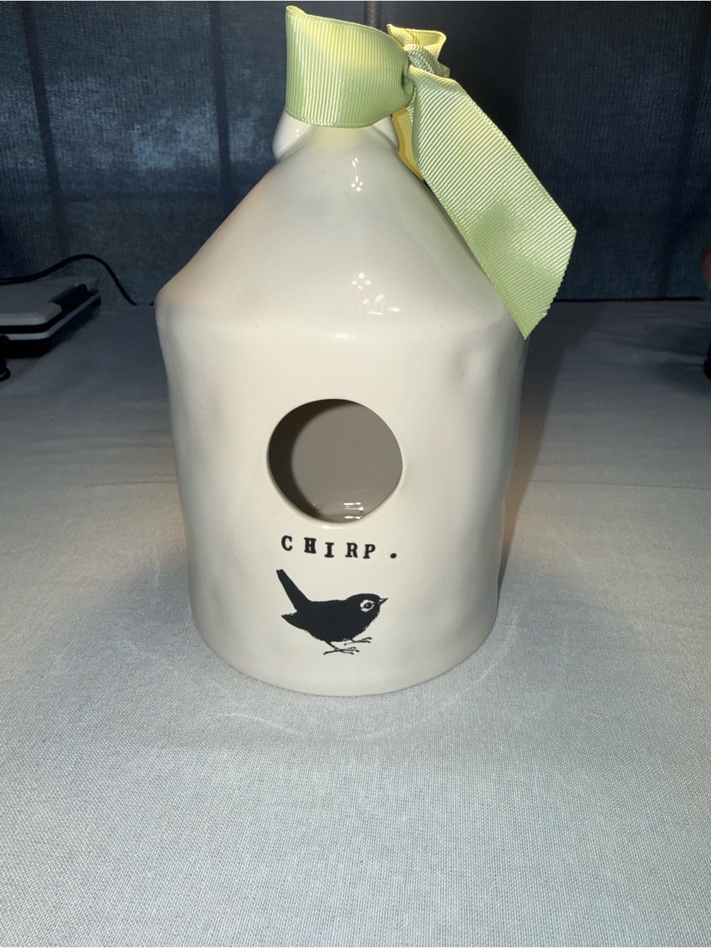 Rae Dunn CHIRP birdhouse